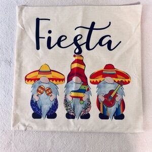 Fiesta Gnome Decorative Pillow Cover